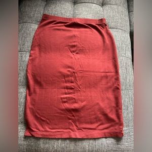 Forever 21 Maroon Pencil Skirt (Medium)